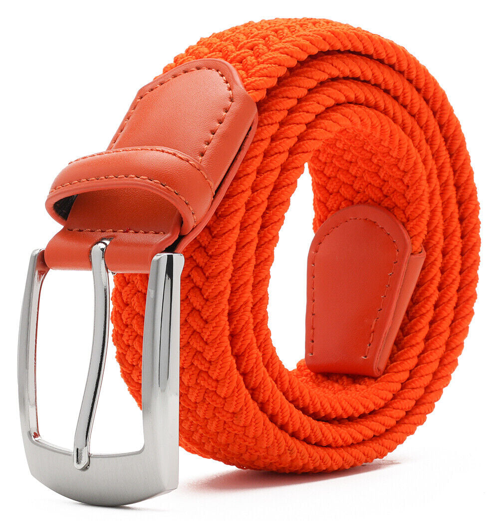 Elastic Fabric Braided Belt Stretch Woven Belt for Unisex Men/Women