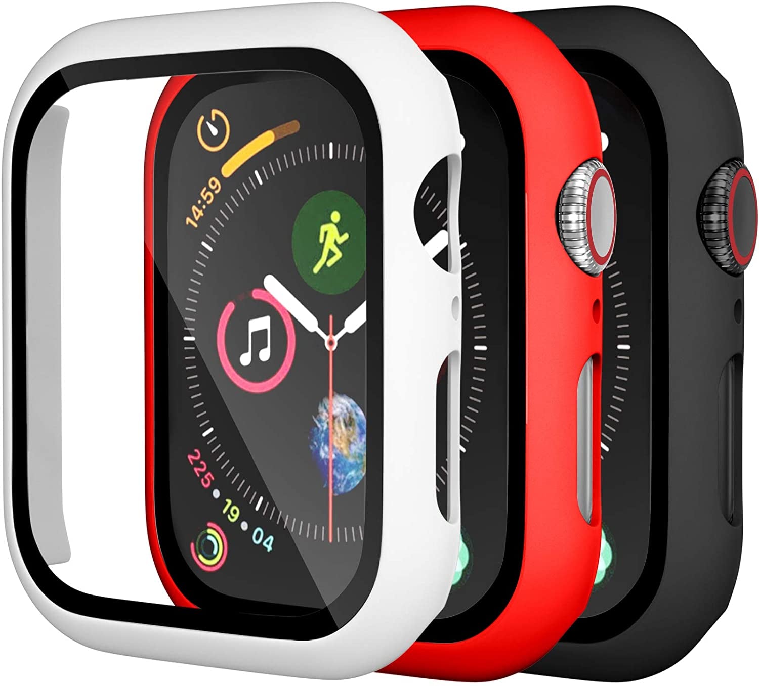  Watch Case Protector 44mm Compatible with Apple iWatch SE Series 6 5 4 with Screen Protector