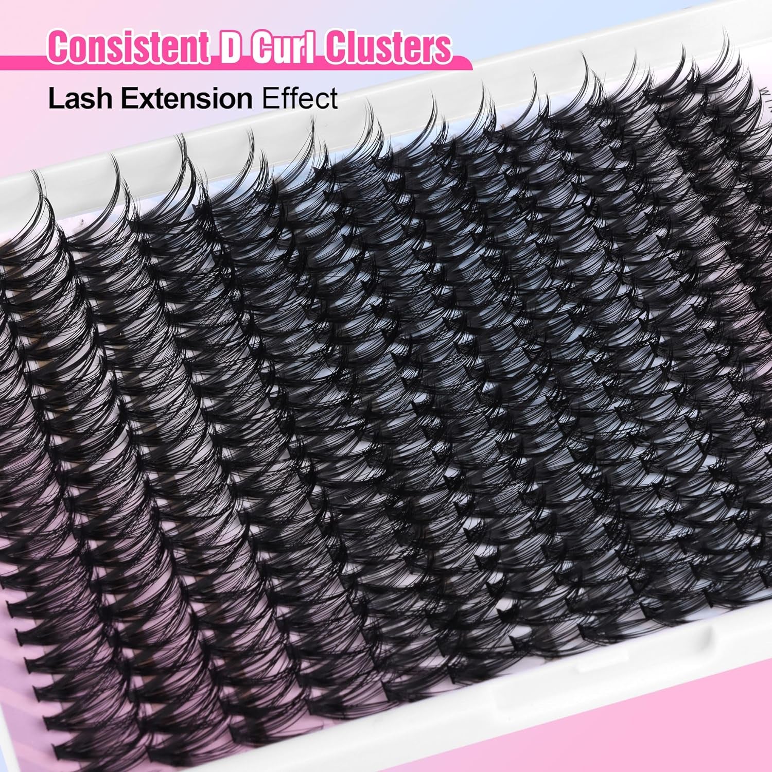 280pcs Lash Clusters 40D Curl DIY Eyelash Extension Kit 12-18mm