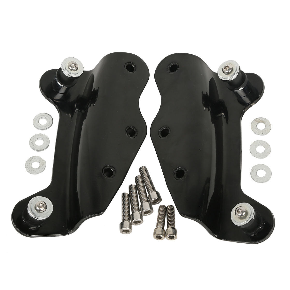 Black 4 Point Docking Hardware Kits for Harley Street Glide Road King 2009-2013