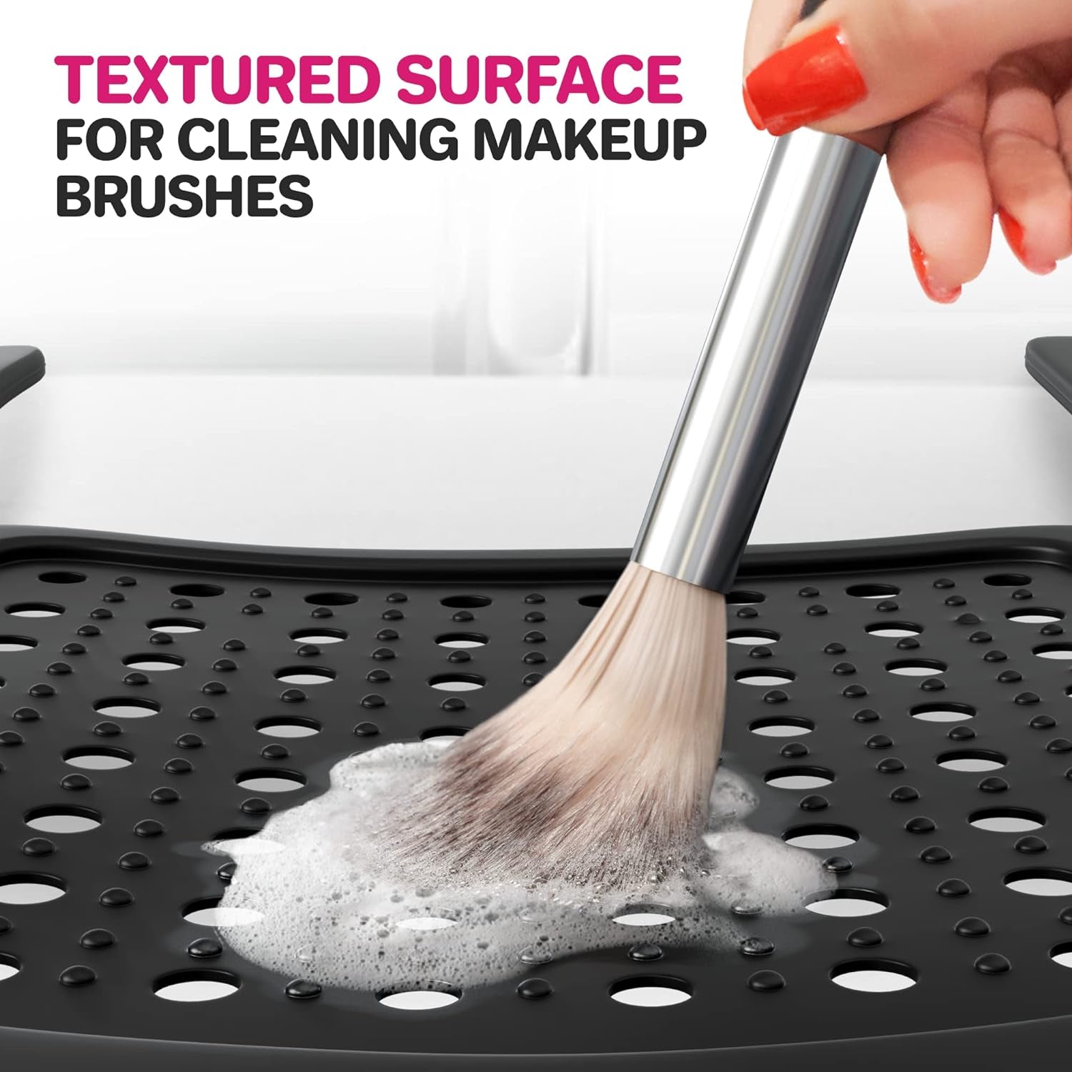 Sink Topper Silicone Beauty Makeup Brush Cleaning Mat