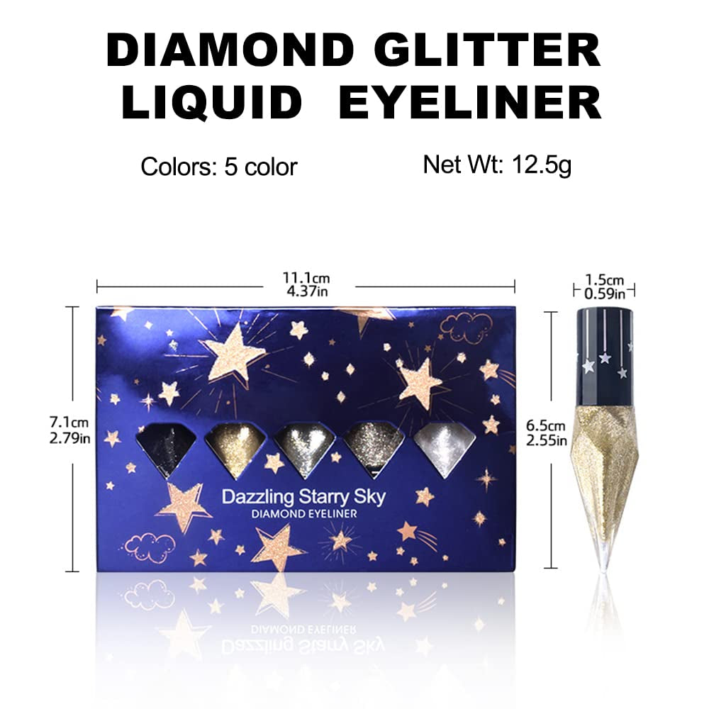 [5PCS] Glitter Eyeliner Liquid Set