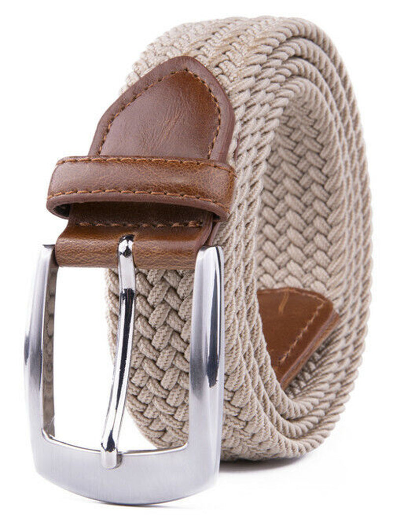 Elastic Fabric Braided Belt Stretch Woven Belt for Unisex Men/Women