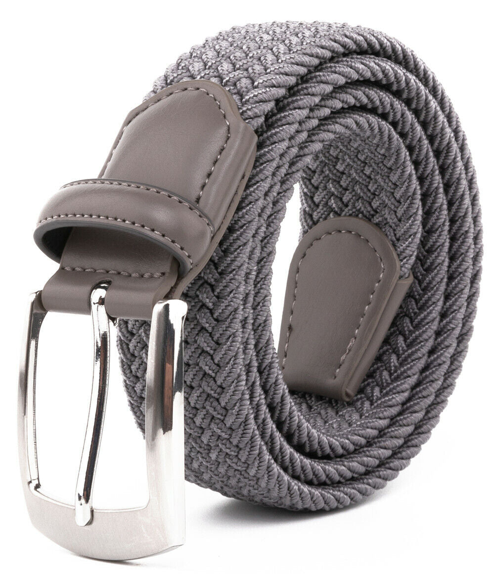 Elastic Fabric Braided Belt Stretch Woven Belt for Unisex Men/Women