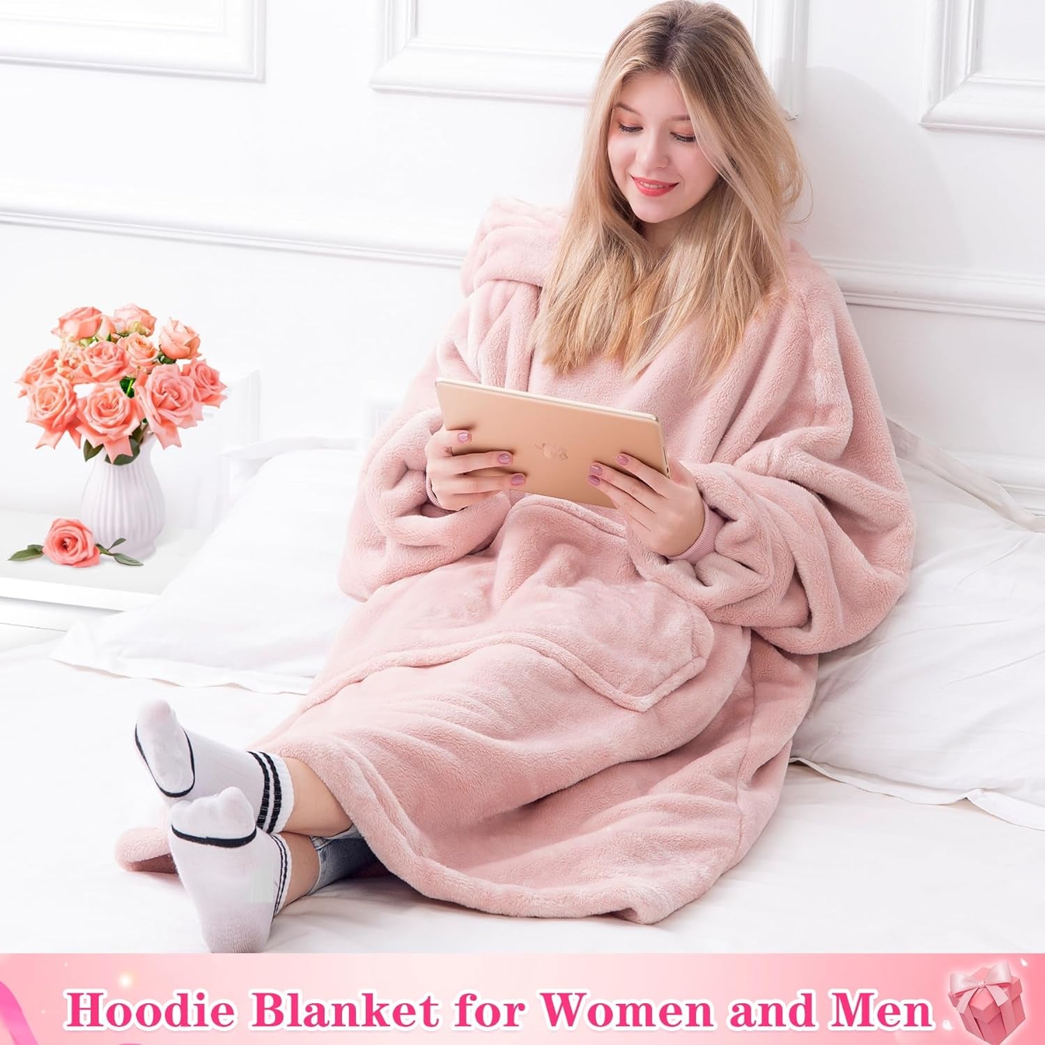 Wearable Blanket Sweatshirt for Women