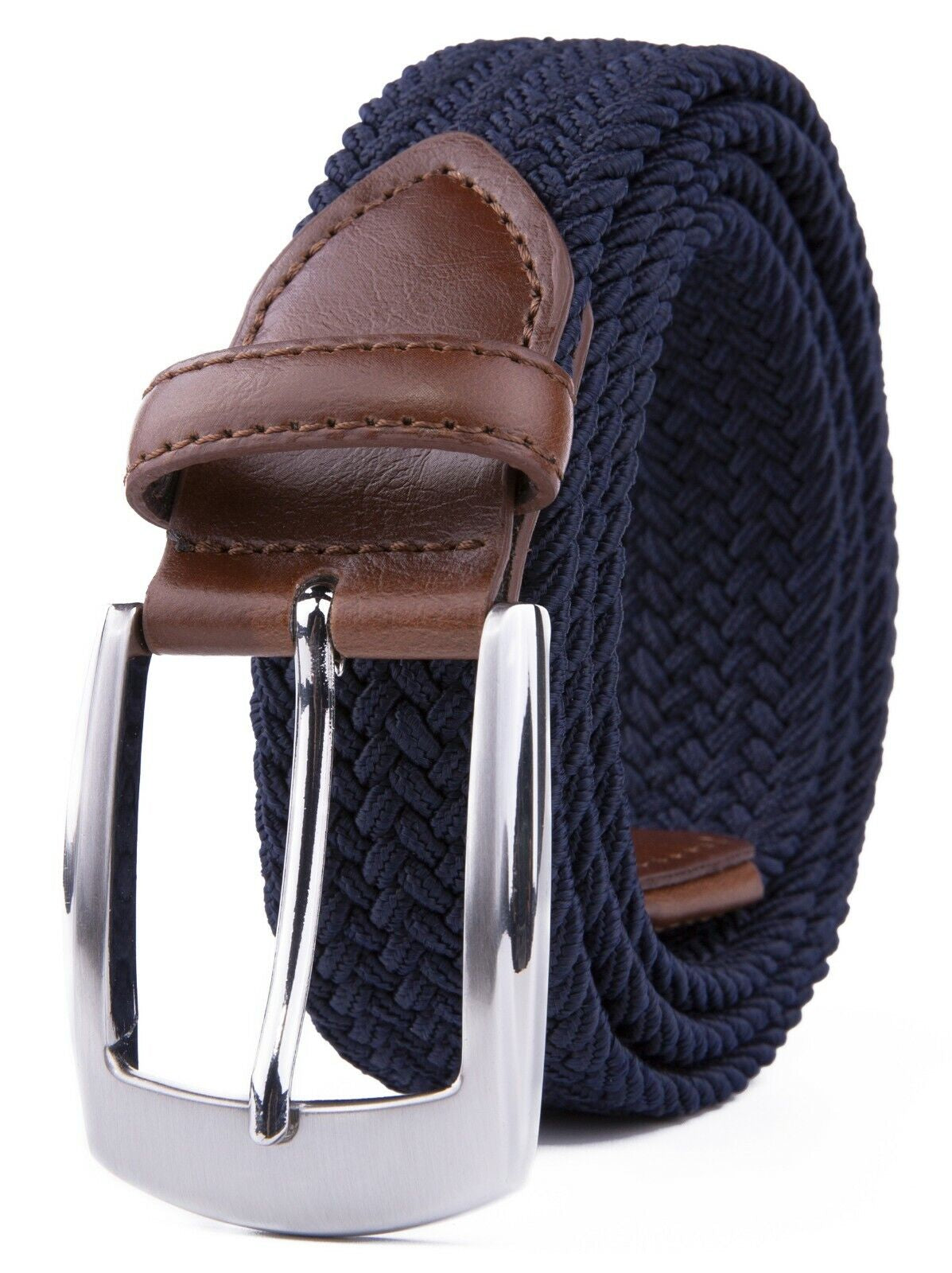 Elastic Fabric Braided Belt Stretch Woven Belt for Unisex Men/Women