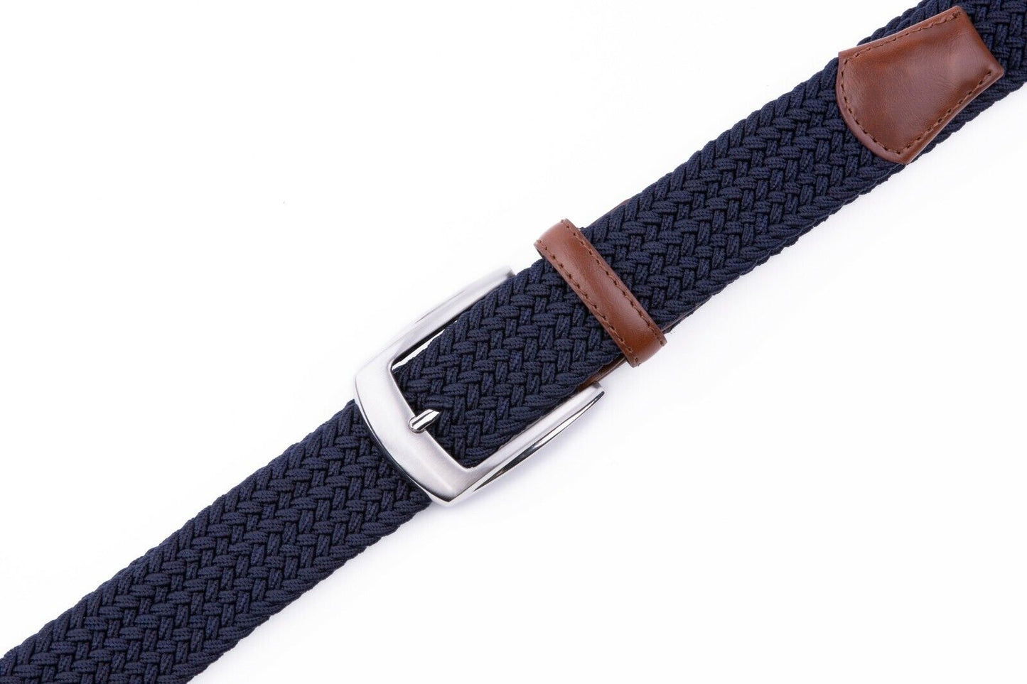 Elastic Fabric Braided Belt Stretch Woven Belt for Unisex Men/Women