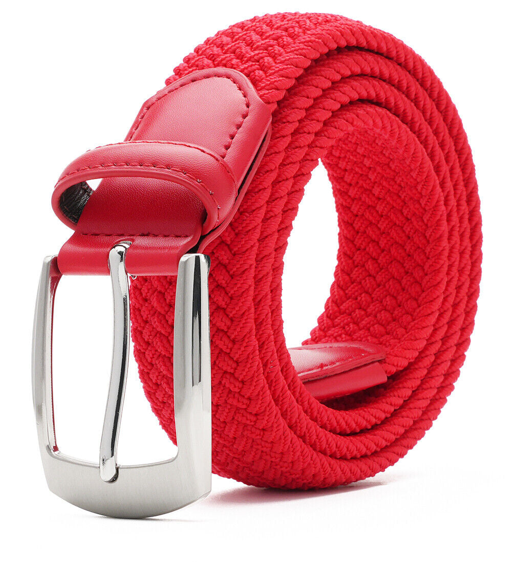 Elastic Fabric Braided Belt Stretch Woven Belt for Unisex Men/Women